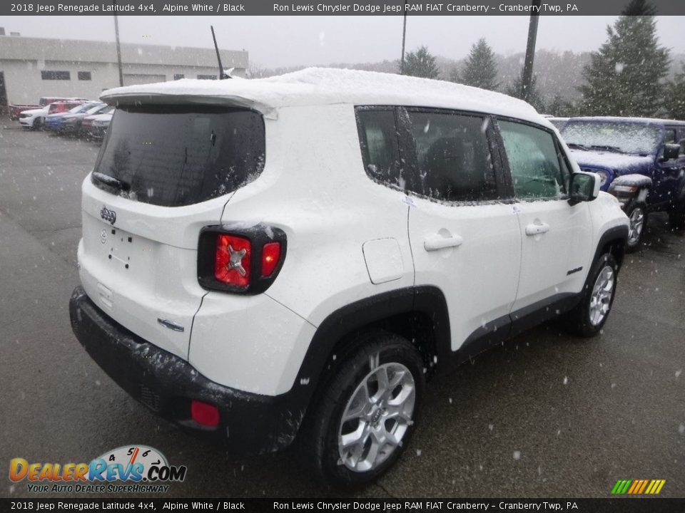 2018 Jeep Renegade Latitude 4x4 Alpine White / Black Photo #5