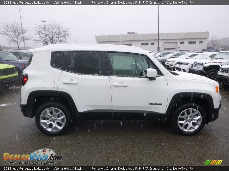 2018 Jeep Renegade Latitude 4x4 Alpine White / Black Photo #6