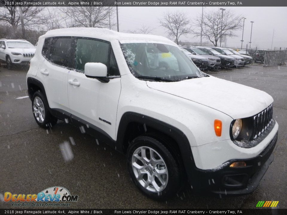 2018 Jeep Renegade Latitude 4x4 Alpine White / Black Photo #7