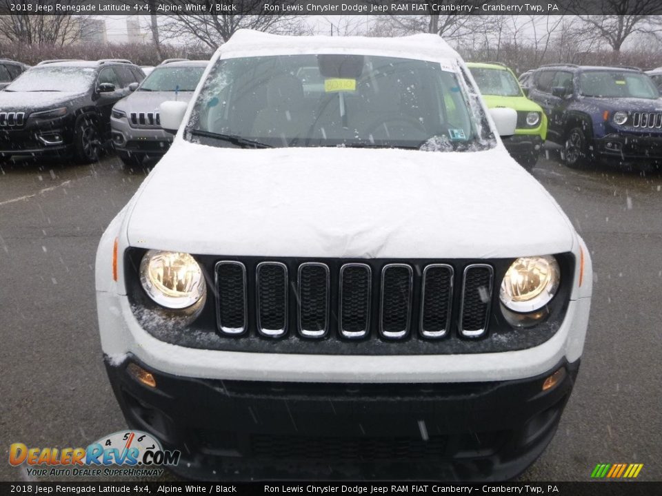 2018 Jeep Renegade Latitude 4x4 Alpine White / Black Photo #8