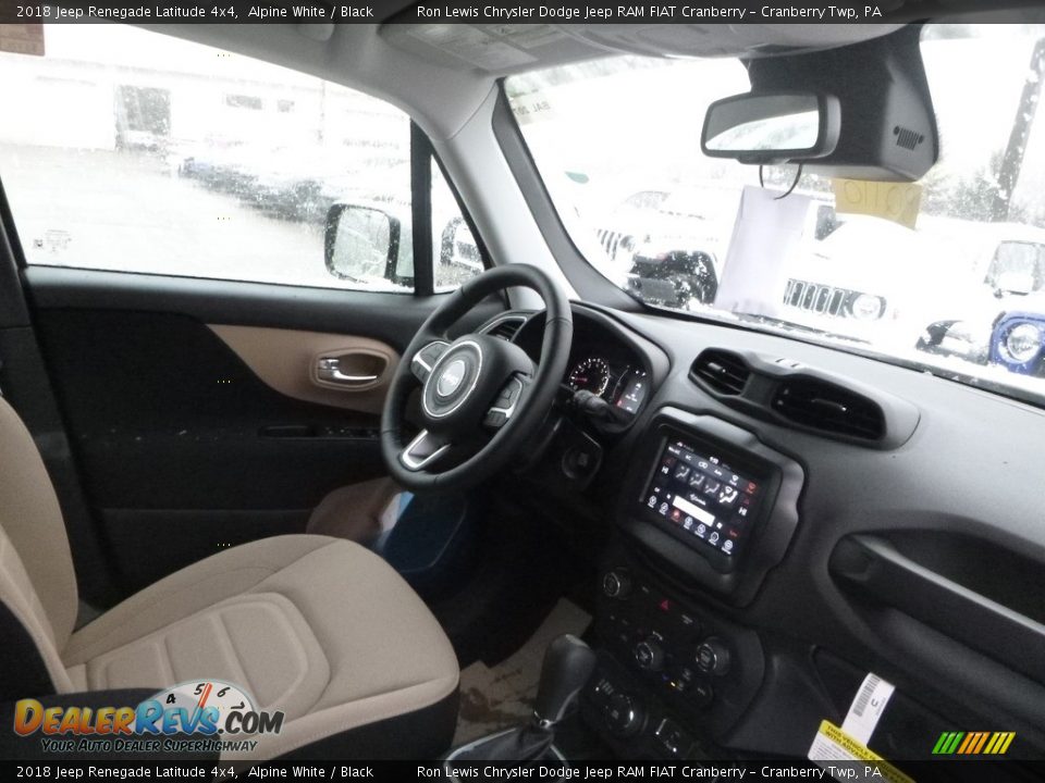 2018 Jeep Renegade Latitude 4x4 Alpine White / Black Photo #11