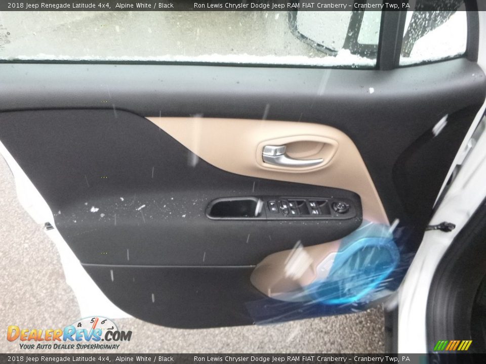 2018 Jeep Renegade Latitude 4x4 Alpine White / Black Photo #14