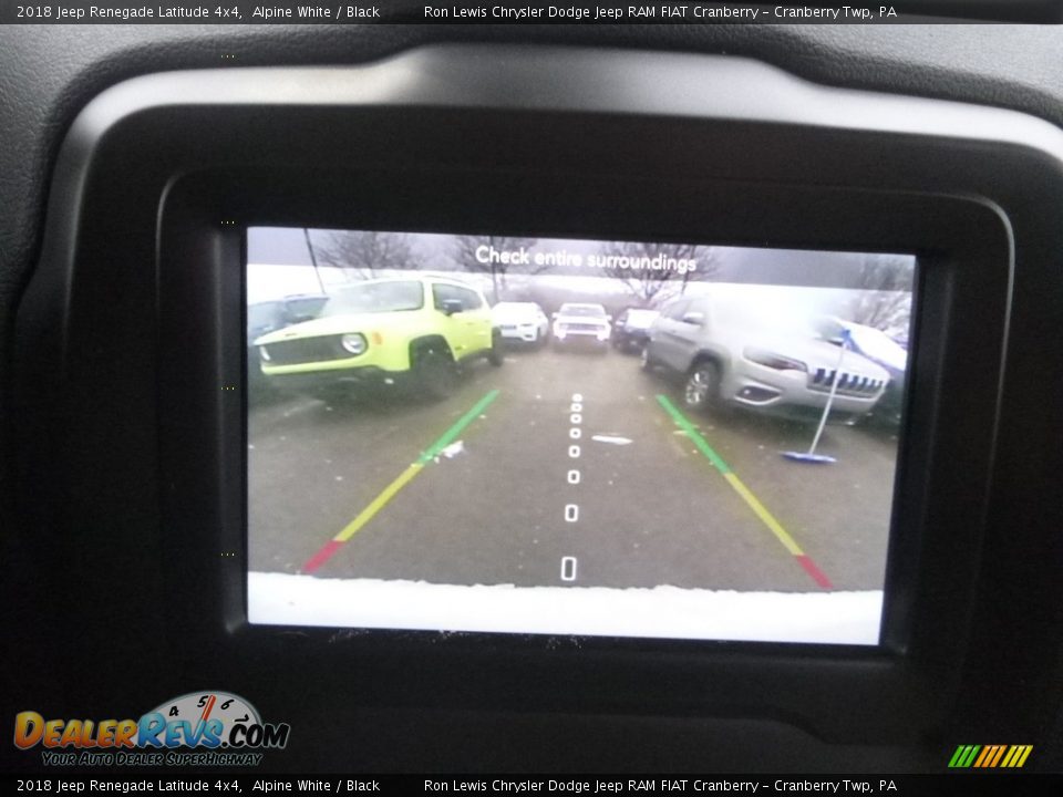 2018 Jeep Renegade Latitude 4x4 Alpine White / Black Photo #18