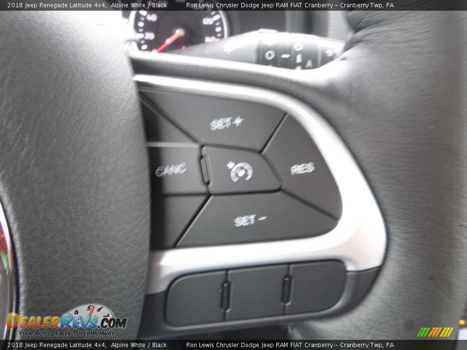 2018 Jeep Renegade Latitude 4x4 Alpine White / Black Photo #19
