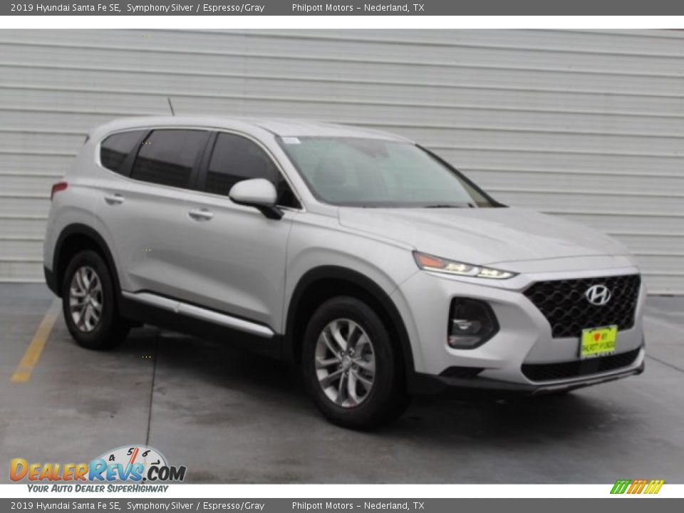 2019 Hyundai Santa Fe SE Symphony Silver / Espresso/Gray Photo #2