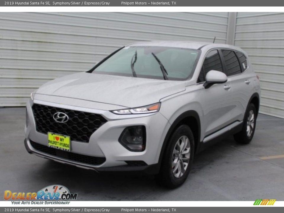 2019 Hyundai Santa Fe SE Symphony Silver / Espresso/Gray Photo #4