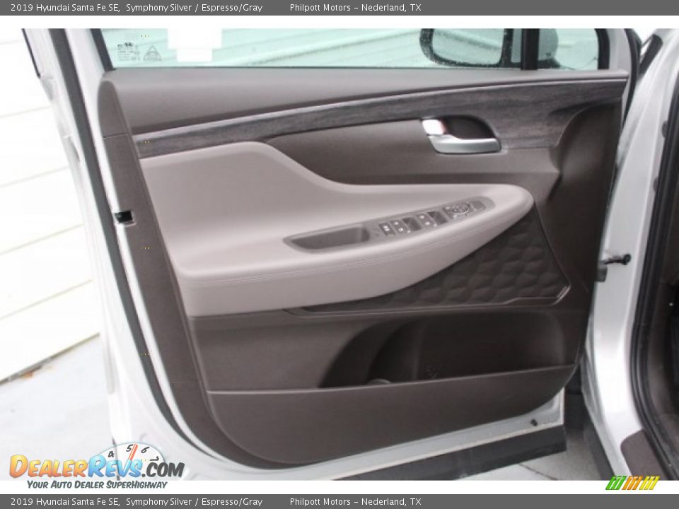 2019 Hyundai Santa Fe SE Symphony Silver / Espresso/Gray Photo #8