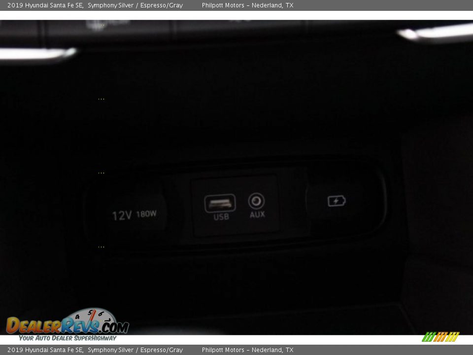 2019 Hyundai Santa Fe SE Symphony Silver / Espresso/Gray Photo #13