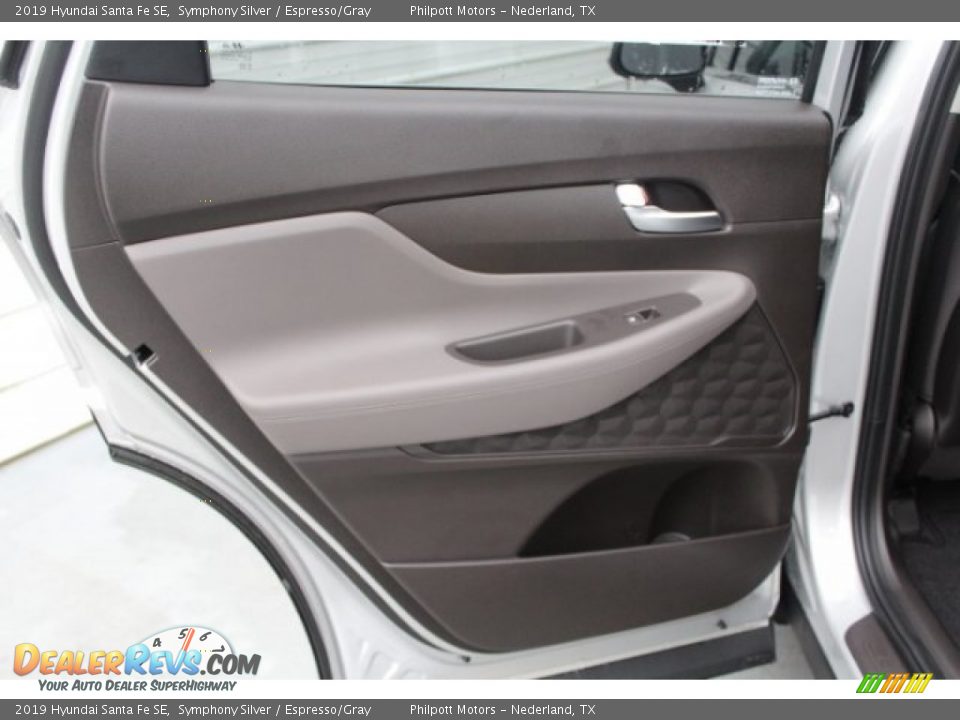 2019 Hyundai Santa Fe SE Symphony Silver / Espresso/Gray Photo #18