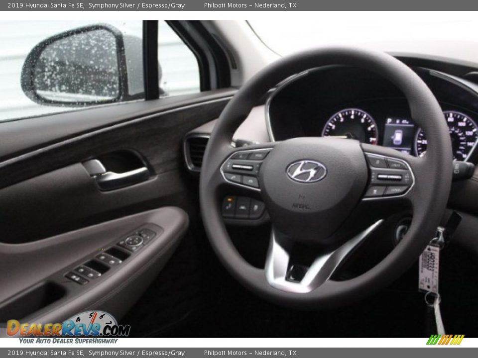 2019 Hyundai Santa Fe SE Symphony Silver / Espresso/Gray Photo #21