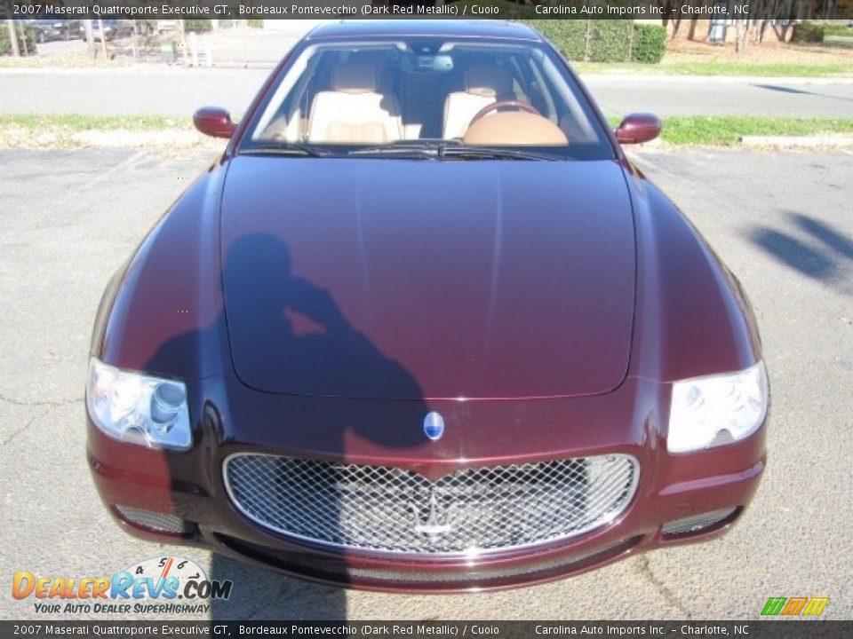 2007 Maserati Quattroporte Executive GT Bordeaux Pontevecchio (Dark Red Metallic) / Cuoio Photo #5