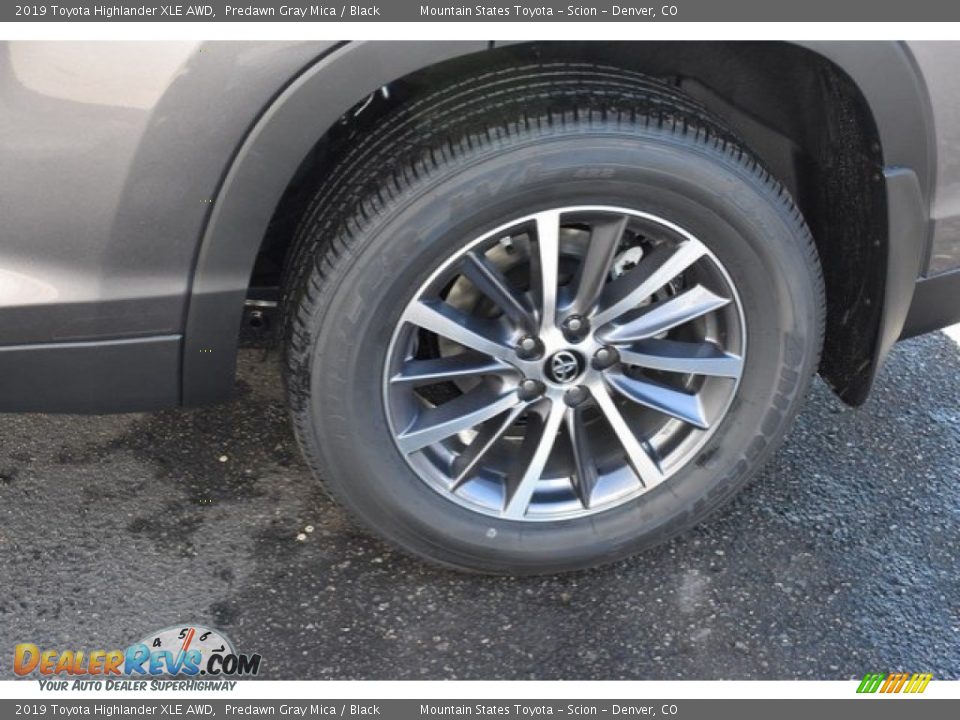 2019 Toyota Highlander XLE AWD Predawn Gray Mica / Black Photo #36