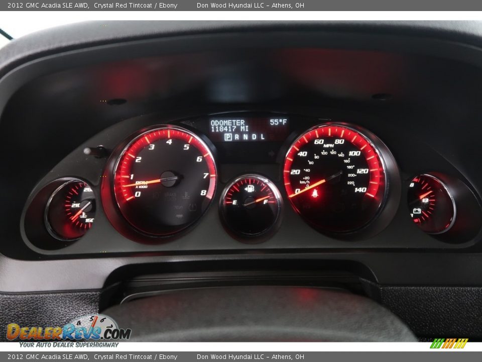2012 GMC Acadia SLE AWD Crystal Red Tintcoat / Ebony Photo #22