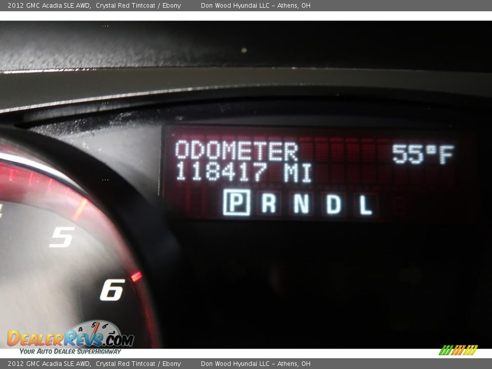 2012 GMC Acadia SLE AWD Crystal Red Tintcoat / Ebony Photo #23