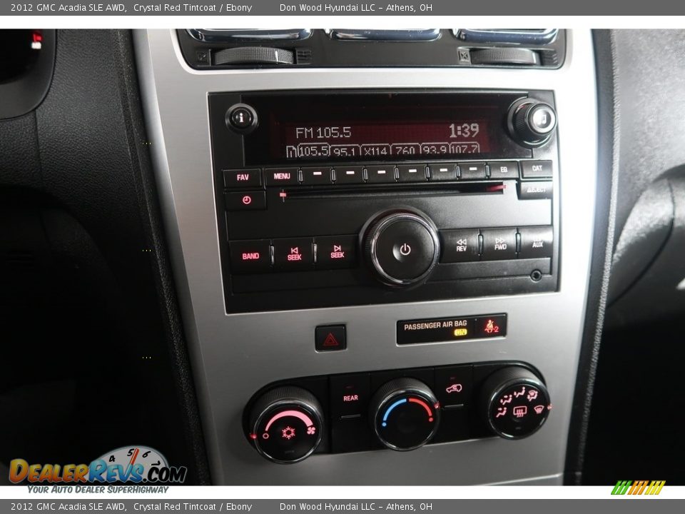 2012 GMC Acadia SLE AWD Crystal Red Tintcoat / Ebony Photo #24