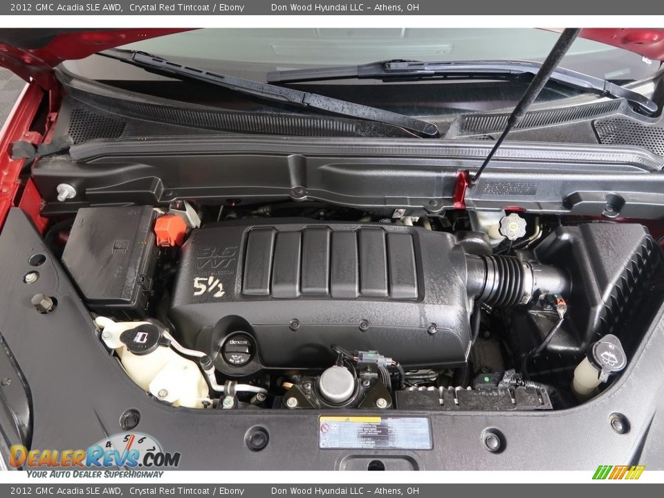 2012 GMC Acadia SLE AWD Crystal Red Tintcoat / Ebony Photo #36
