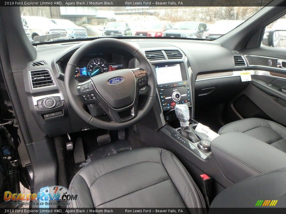 Medium Black Interior - 2019 Ford Explorer Limited 4WD Photo #13