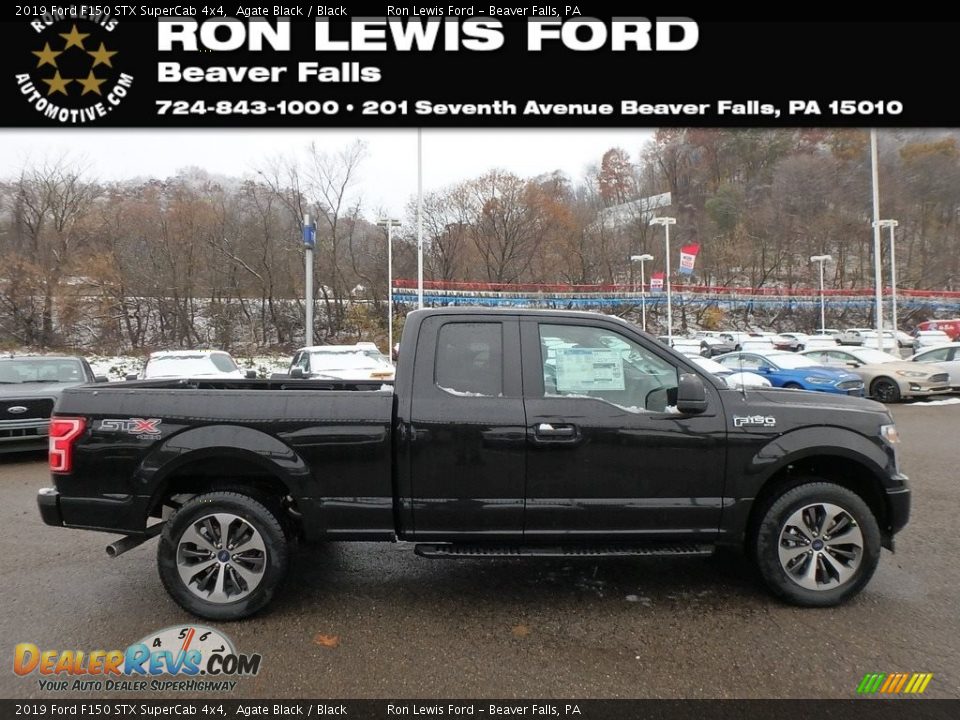 2019 Ford F150 STX SuperCab 4x4 Agate Black / Black Photo #1