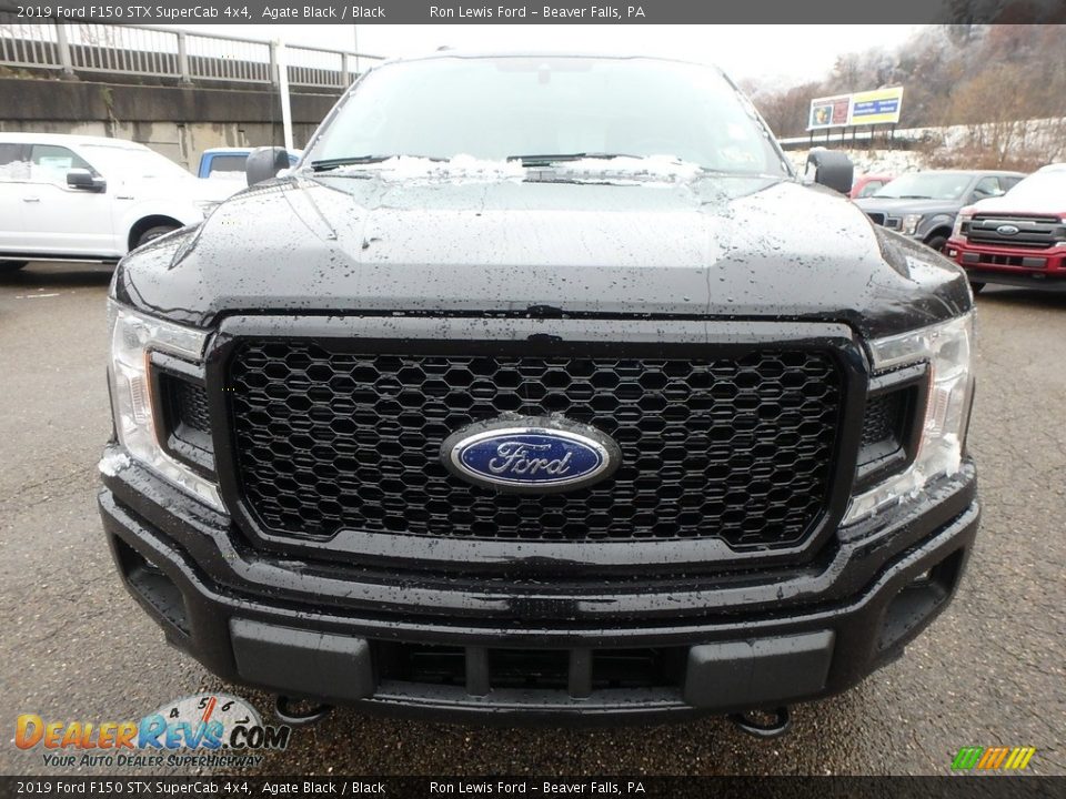 2019 Ford F150 STX SuperCab 4x4 Agate Black / Black Photo #7