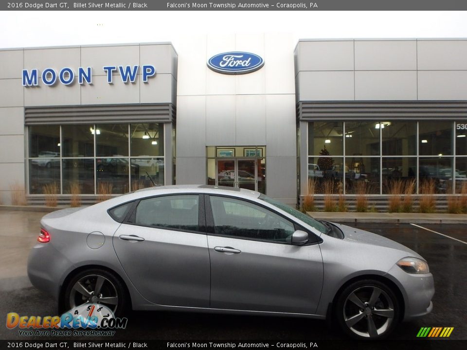 2016 Dodge Dart GT Billet Silver Metallic / Black Photo #1
