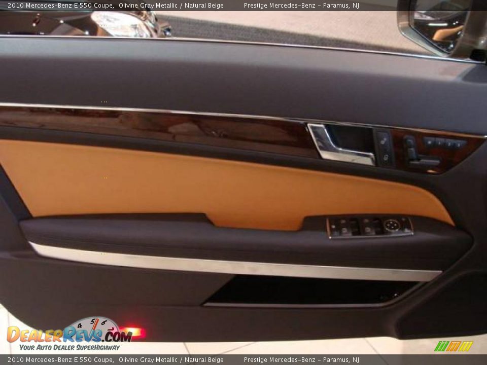 2010 Mercedes-Benz E 550 Coupe Olivine Gray Metallic / Natural Beige Photo #7