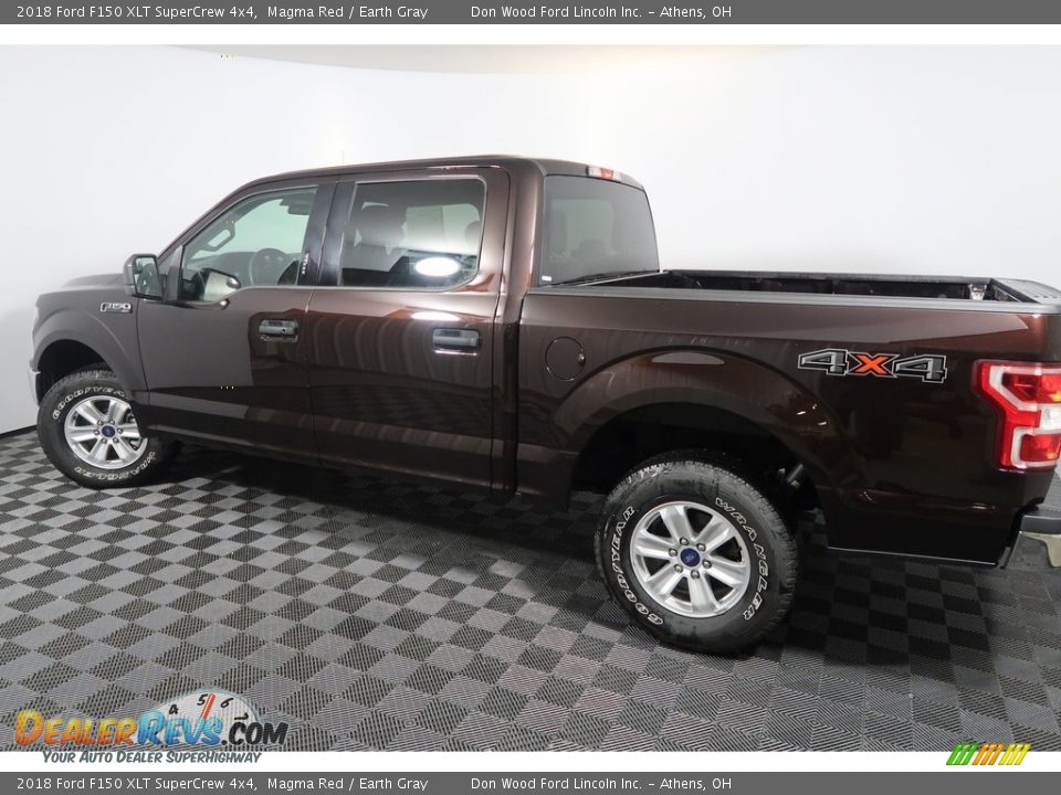 2018 Ford F150 XLT SuperCrew 4x4 Magma Red / Earth Gray Photo #9