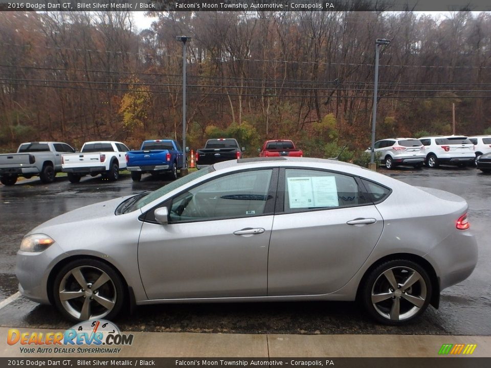 2016 Dodge Dart GT Billet Silver Metallic / Black Photo #5