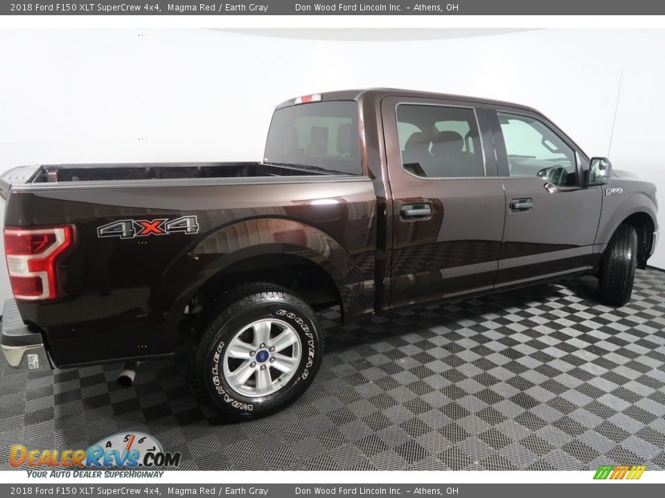 2018 Ford F150 XLT SuperCrew 4x4 Magma Red / Earth Gray Photo #13