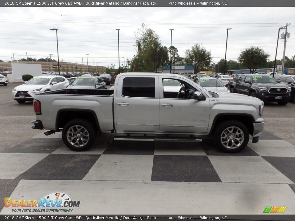 2018 GMC Sierra 1500 SLT Crew Cab 4WD Quicksilver Metallic / Dark Ash/Jet Black Photo #3