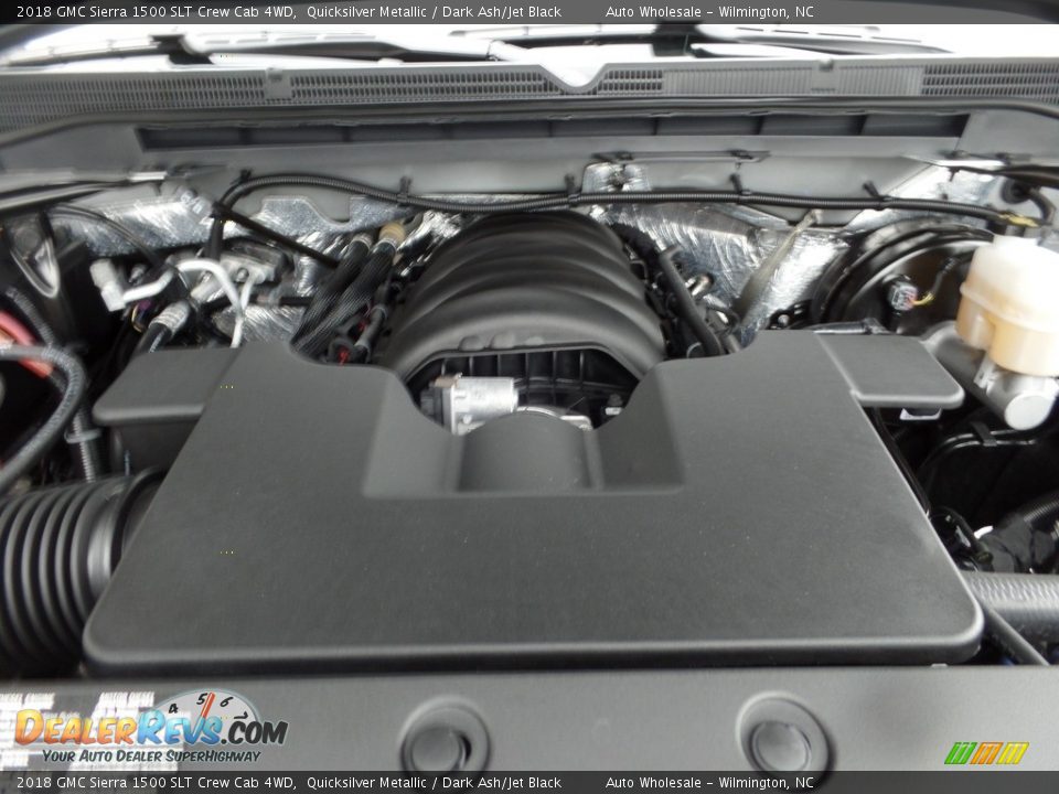 2018 GMC Sierra 1500 SLT Crew Cab 4WD Quicksilver Metallic / Dark Ash/Jet Black Photo #6