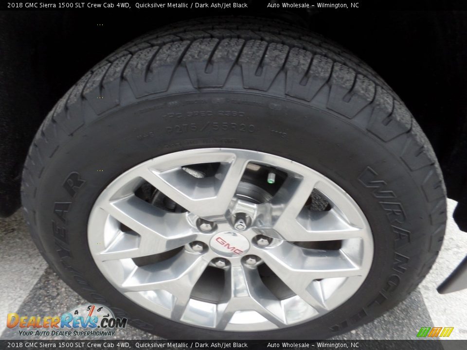 2018 GMC Sierra 1500 SLT Crew Cab 4WD Quicksilver Metallic / Dark Ash/Jet Black Photo #7