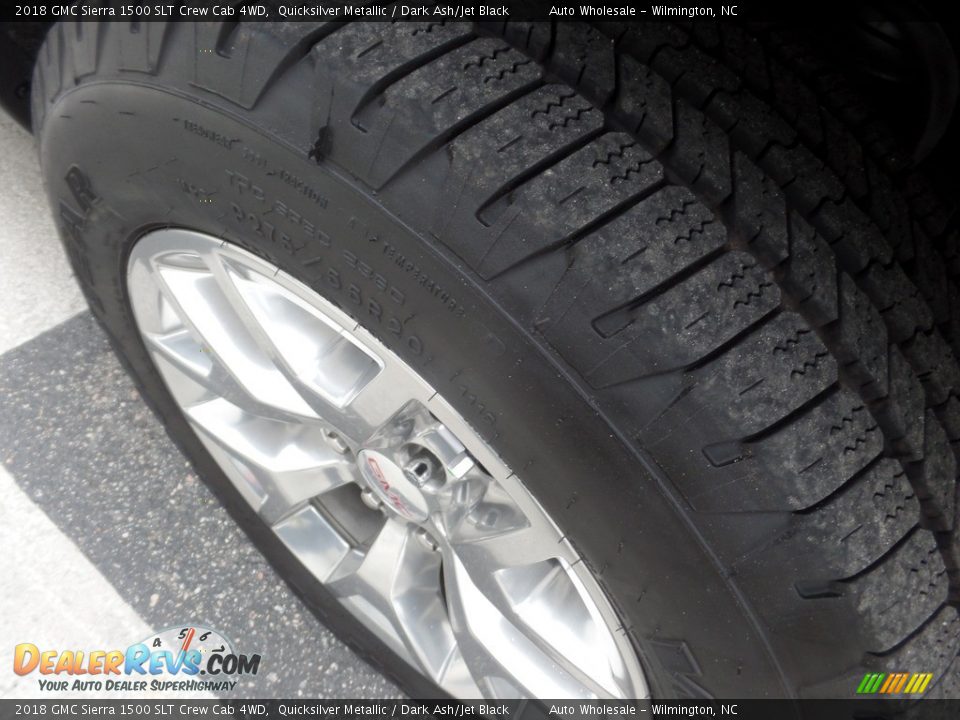 2018 GMC Sierra 1500 SLT Crew Cab 4WD Quicksilver Metallic / Dark Ash/Jet Black Photo #8