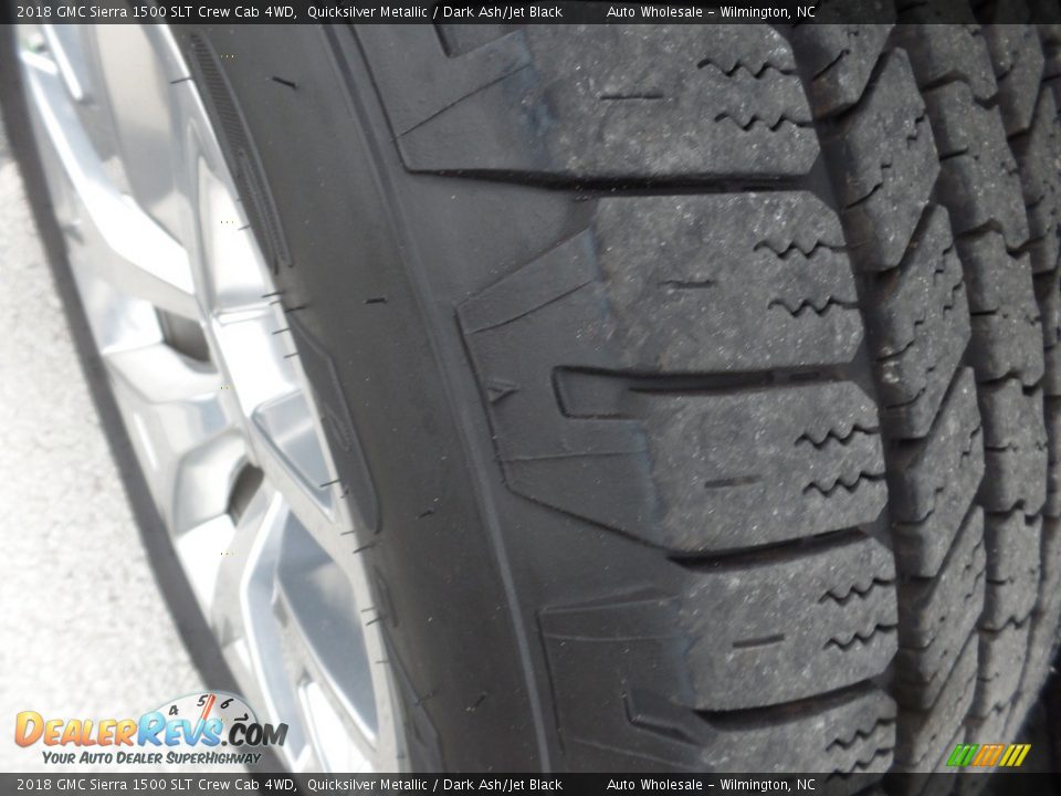 2018 GMC Sierra 1500 SLT Crew Cab 4WD Quicksilver Metallic / Dark Ash/Jet Black Photo #9