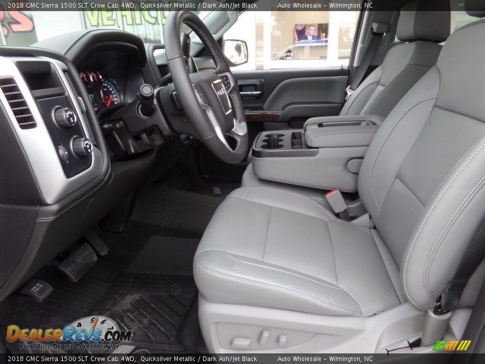 2018 GMC Sierra 1500 SLT Crew Cab 4WD Quicksilver Metallic / Dark Ash/Jet Black Photo #11
