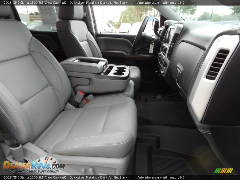 2018 GMC Sierra 1500 SLT Crew Cab 4WD Quicksilver Metallic / Dark Ash/Jet Black Photo #13