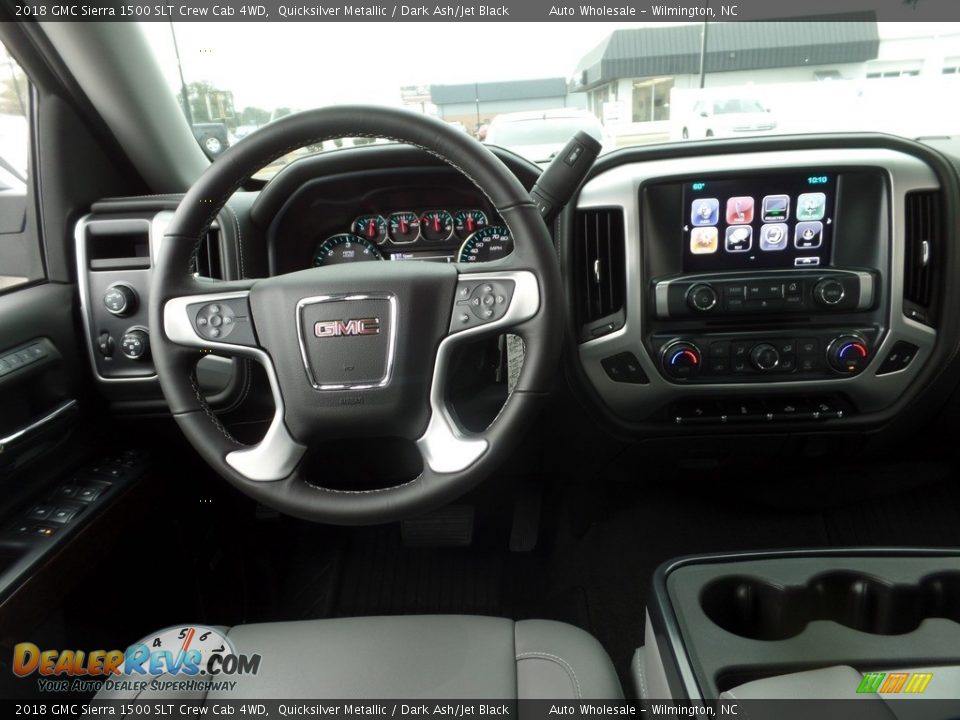 2018 GMC Sierra 1500 SLT Crew Cab 4WD Quicksilver Metallic / Dark Ash/Jet Black Photo #15