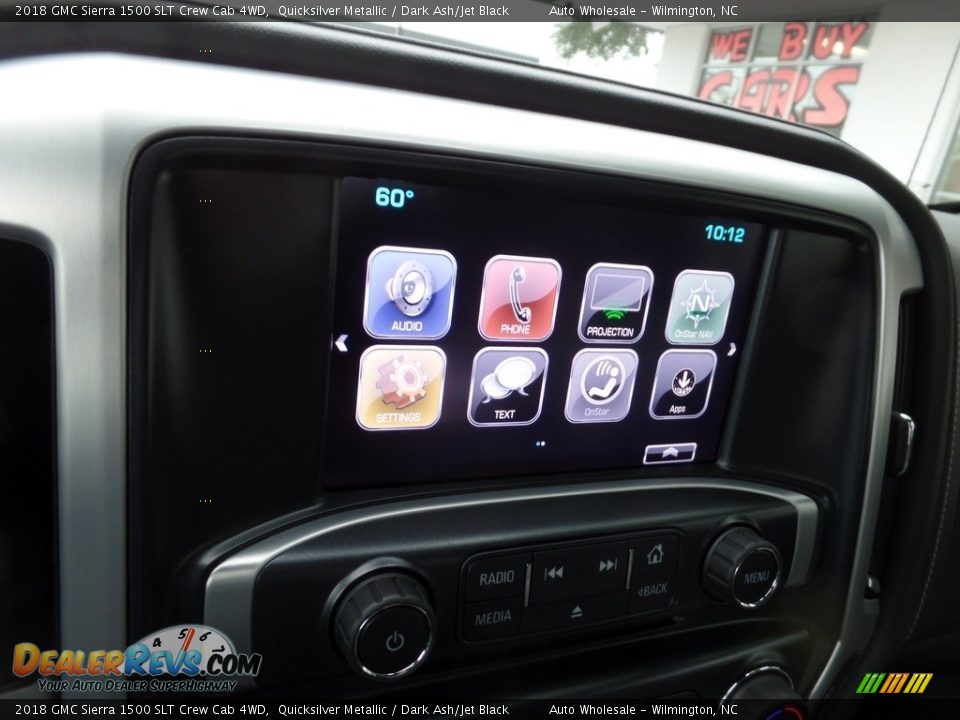 2018 GMC Sierra 1500 SLT Crew Cab 4WD Quicksilver Metallic / Dark Ash/Jet Black Photo #17