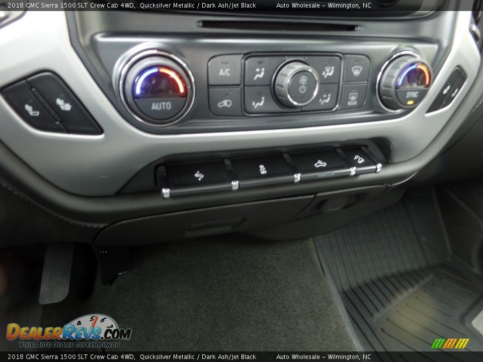 2018 GMC Sierra 1500 SLT Crew Cab 4WD Quicksilver Metallic / Dark Ash/Jet Black Photo #19
