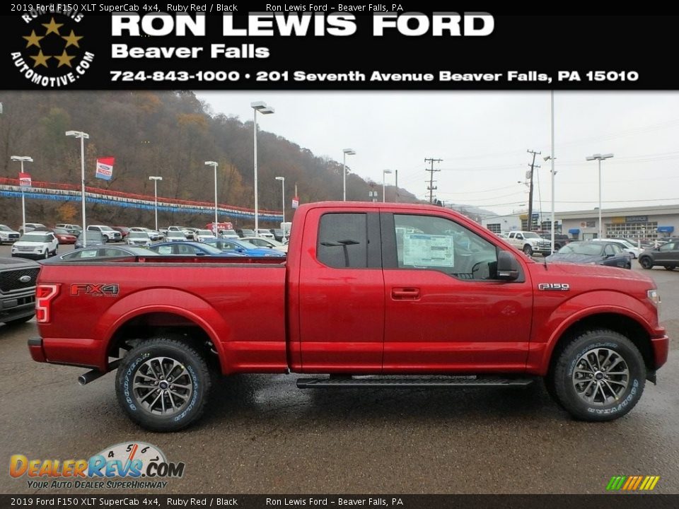 2019 Ford F150 XLT SuperCab 4x4 Ruby Red / Black Photo #1