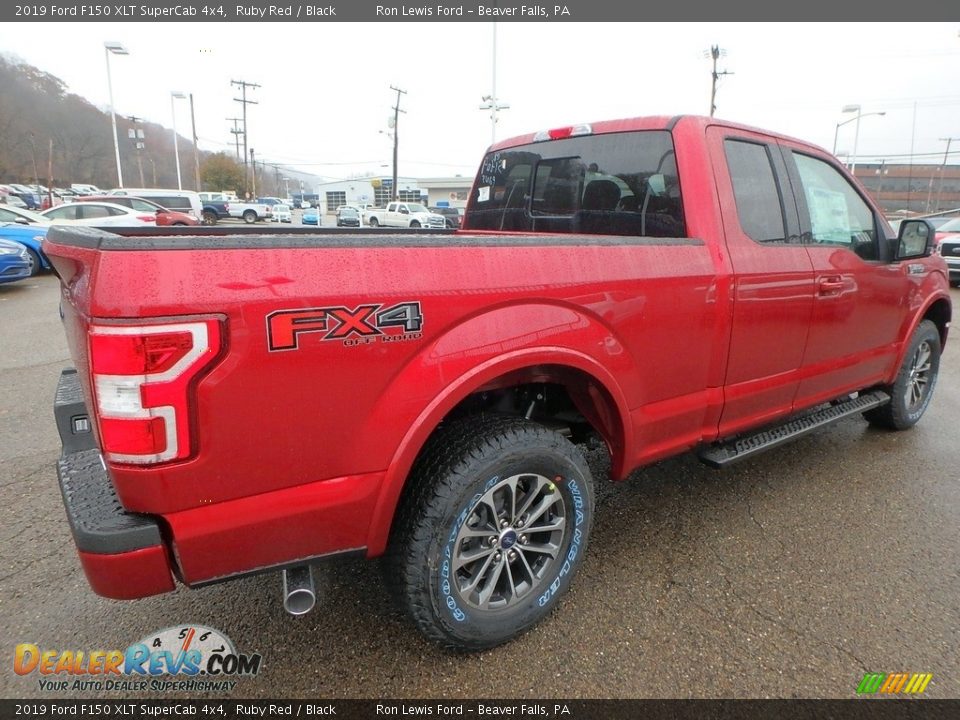 2019 Ford F150 XLT SuperCab 4x4 Ruby Red / Black Photo #2