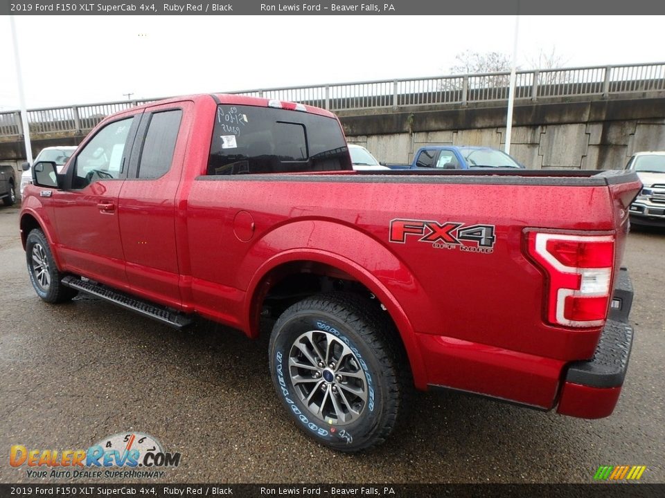 2019 Ford F150 XLT SuperCab 4x4 Ruby Red / Black Photo #4