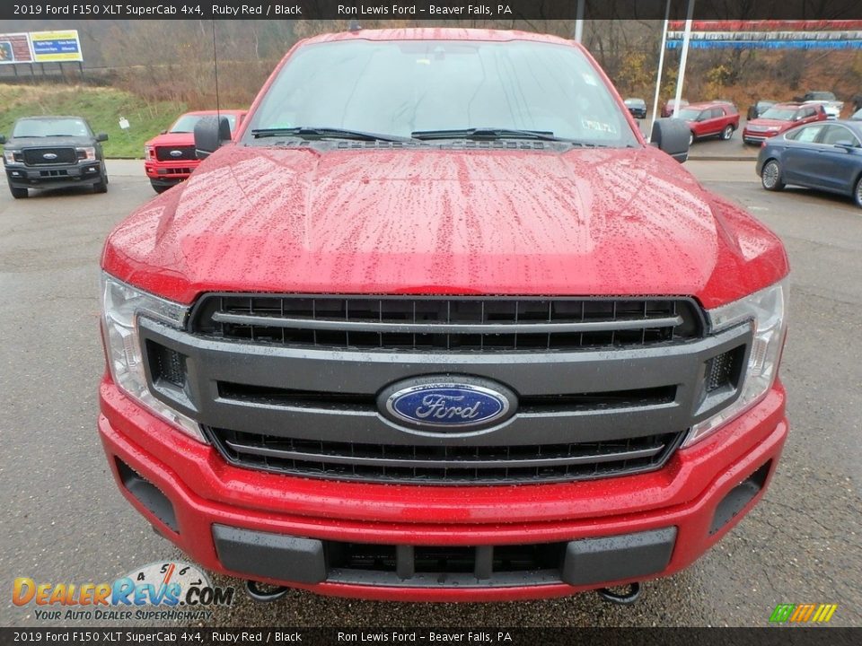 2019 Ford F150 XLT SuperCab 4x4 Ruby Red / Black Photo #7
