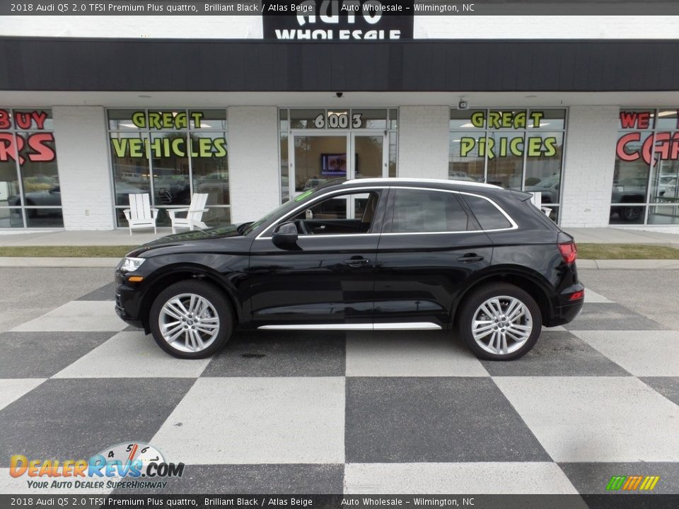 2018 Audi Q5 2.0 TFSI Premium Plus quattro Brilliant Black / Atlas Beige Photo #1