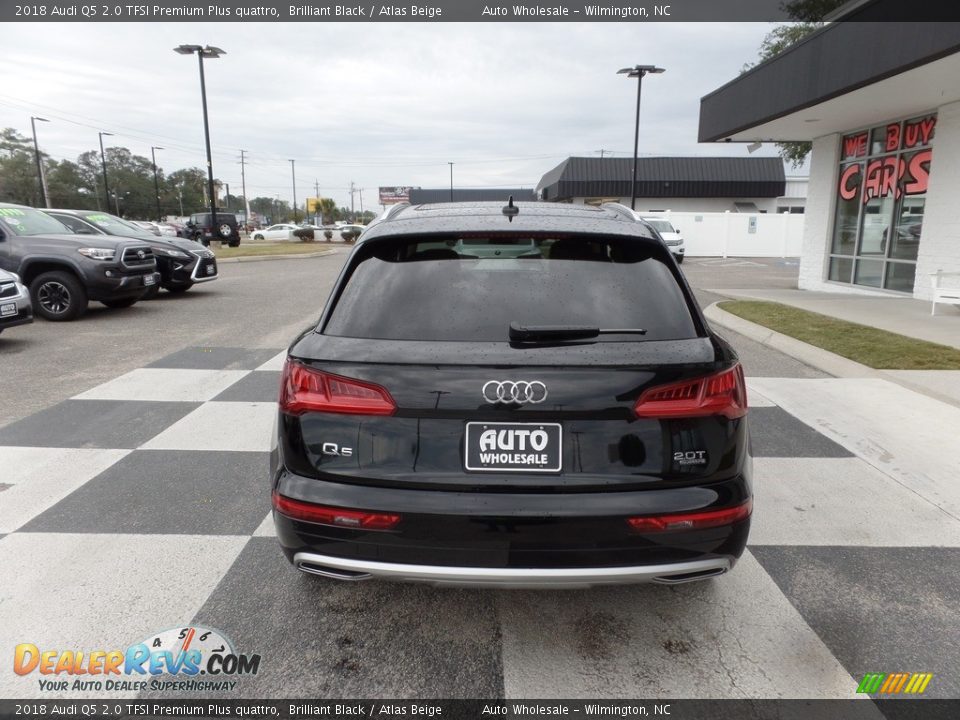 2018 Audi Q5 2.0 TFSI Premium Plus quattro Brilliant Black / Atlas Beige Photo #4