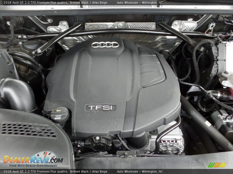 2018 Audi Q5 2.0 TFSI Premium Plus quattro Brilliant Black / Atlas Beige Photo #6