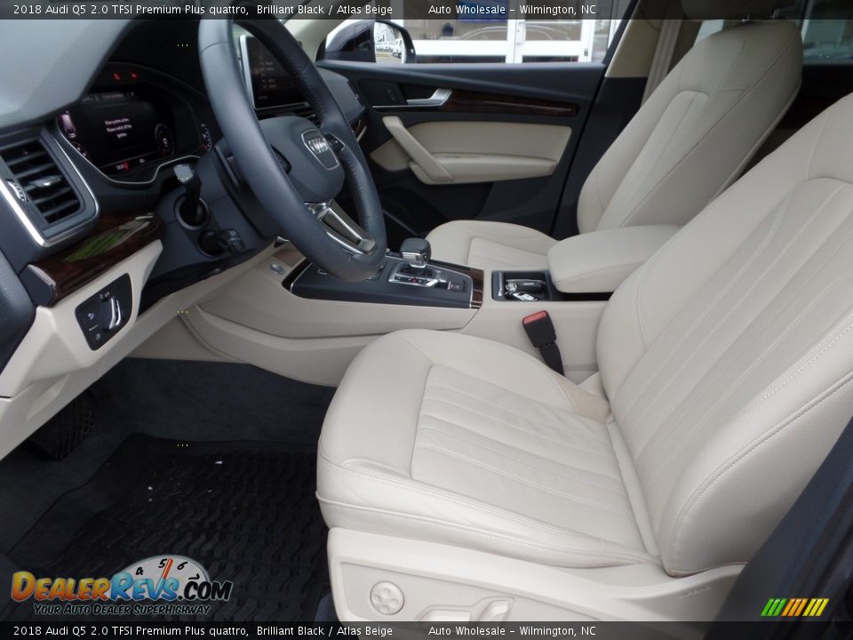 2018 Audi Q5 2.0 TFSI Premium Plus quattro Brilliant Black / Atlas Beige Photo #10