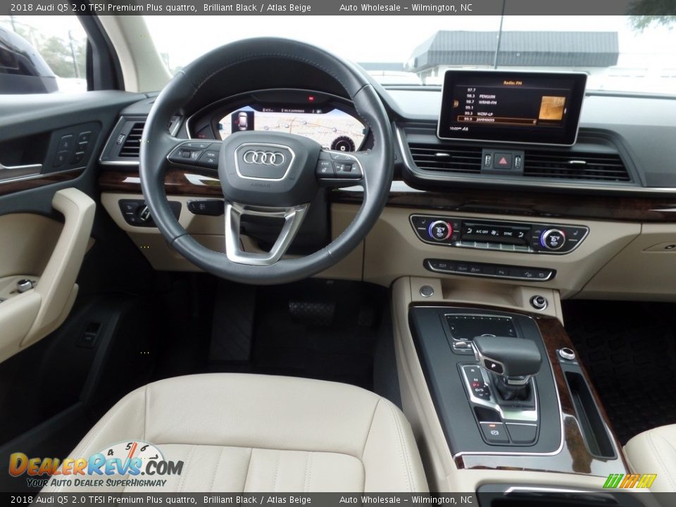 2018 Audi Q5 2.0 TFSI Premium Plus quattro Brilliant Black / Atlas Beige Photo #15