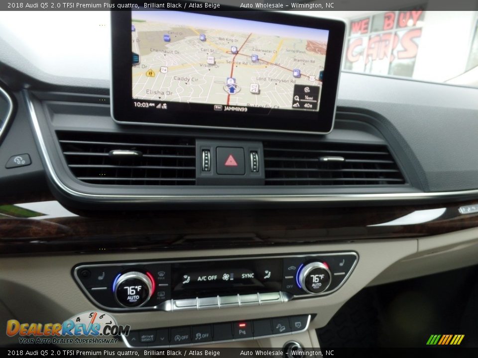 2018 Audi Q5 2.0 TFSI Premium Plus quattro Brilliant Black / Atlas Beige Photo #17