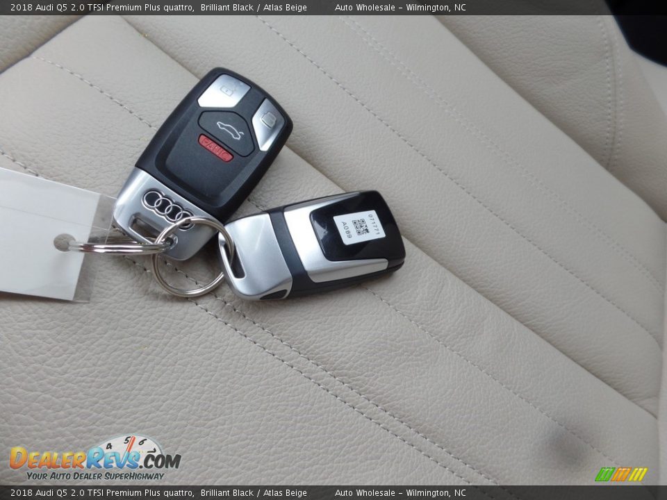 2018 Audi Q5 2.0 TFSI Premium Plus quattro Brilliant Black / Atlas Beige Photo #20