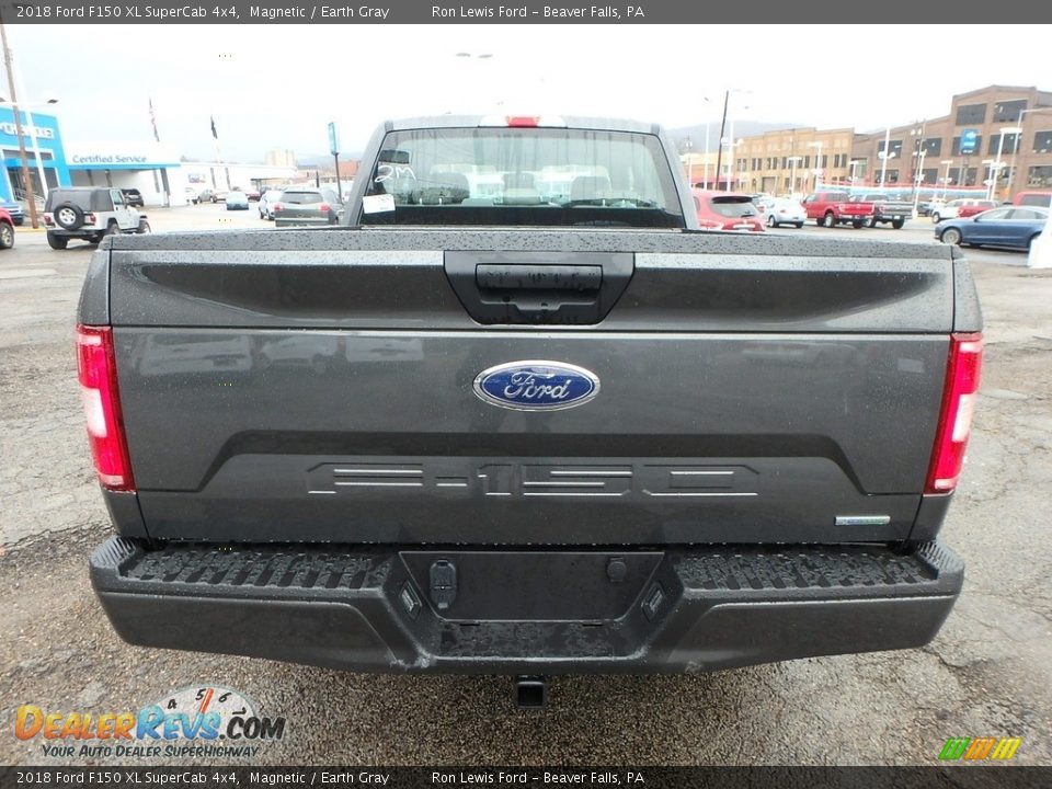2018 Ford F150 XL SuperCab 4x4 Magnetic / Earth Gray Photo #3